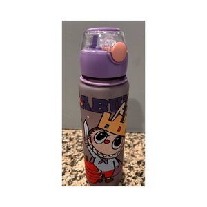 La bubu matte purple water bottle 24 oz kids adult school sport king